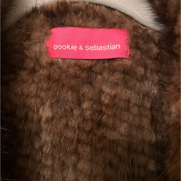 Pookie & Sebastian real mink vest chocolate brown - Picture 3 of 4